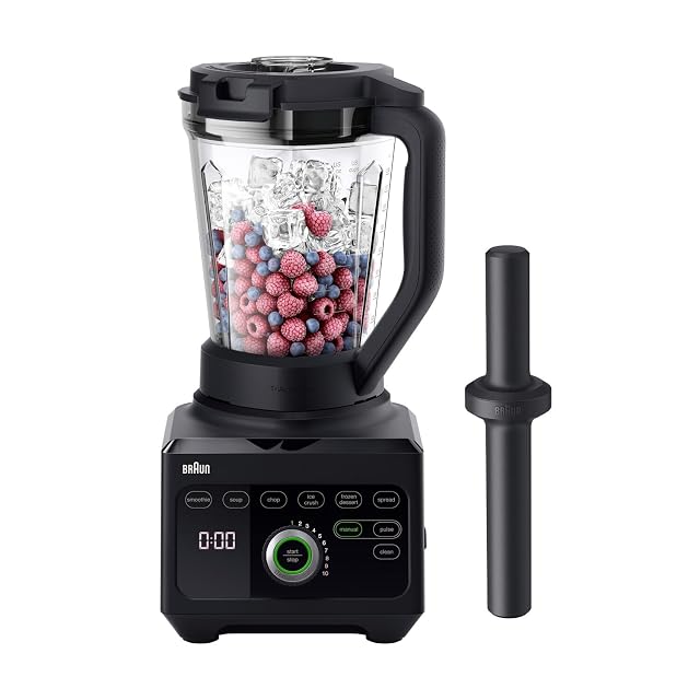 Frullatore Braun PowerBlend 9 JB9040BK con bicchiere triangolare da 2 litri in Tritan