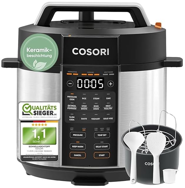 Pentola a pressione Cosori CMC-CO601 da 5,7 litri con pentola interna in ceramica