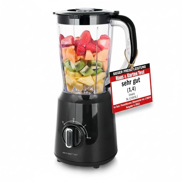 Frullatore da banco Emerio BL-12816.8 con bicchiere da 1,5 litri in Tritan