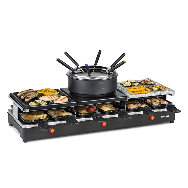Raclette e fonduta 3 in 1 Klarstein Fonduelette XL