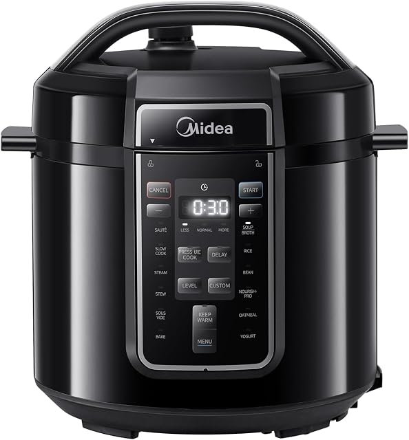 Pentola a pressione elettrica Midea CS6037W da 6 litri con pentola interna in acciaio